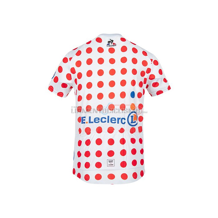 Abbigliamento Ciclismo Tour de France Manica Corta 2021 Rosso Bianco